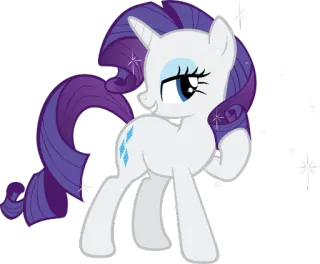 😌 30950483 Rarity My Little Pony raridade, My Little Pony, Pônei, desenho animado, amizade, magia telegram sticker