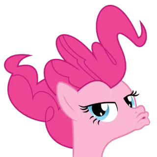 😙 4602199b Pinkie Pie My Little Pony pinkie pie, desenho animado, cavalo, pônei, amizade, magia, série de tv telegram sticker