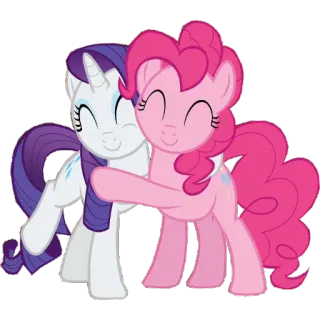 ☺️ 76ee889b Rarity My Little Pony Raridade, Pinkie Pie, Amizade, Desenho animado, Pôneis, My Little Pony telegram sticker
