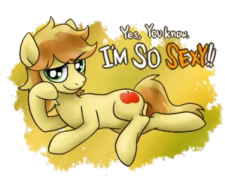 😘 9c828bfa Yes, You know I'M SO SEXY!! pônei, animal, desenho animado, frase, sexy, humor, arte telegram sticker