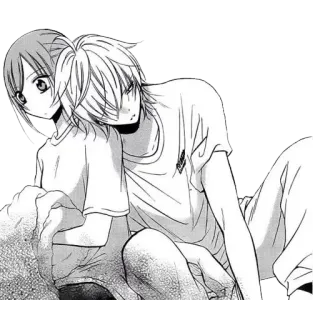 ❤️ e640578b 애니메이션, 커플, 만화, 사랑, 로맨스, 애정 telegram sticker