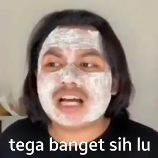🥺 e6d4126f tega banget sih lu 사람, 남자, 마스크, 표정, 인도, 인도네시아 telegram sticker