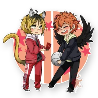 Sister and brother telegram stickers
