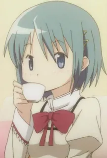 🤔 e58a1b0a Sayaka Miki Puella Magi Madoka Magica Anime, Teh, Gadis Penyihir, Sayaka, Miki whatsapp sticker