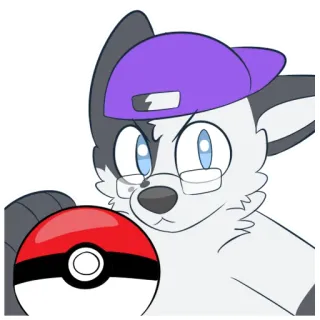 💪 29ecb47b мультфильм, пушистый, персонаж, Покемон, Покебол telegram sticker