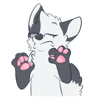 👌 7c017a26 фурри, животное, милый, мультик, лиса telegram sticker