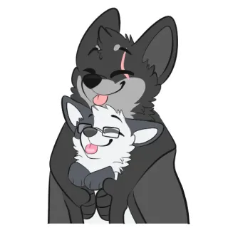 🗜 e29c25ea Фурри, Животное, Мультик, Волк, Собака, Милый telegram sticker