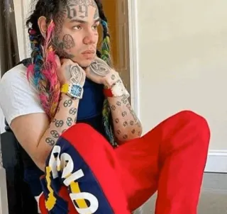🧑‍🎤 5ea05f6e Tekashi 6ix9ine rapero, músico, persona, retrato telegram sticker