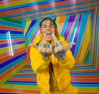 🧑‍🎤 e260c884 gesto ofensivo, dedo corazón, rapero, celebridad telegram sticker