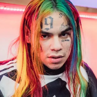 😏 aef8c6b1 6ix9ine rapper, musicista, ritratto, celebrità telegram sticker