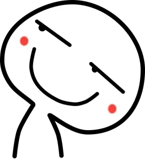 😚 17b5118b Dessin animé, Mignon, Visage, Emoji, Illustration, Personnage telegram sticker