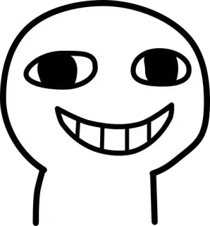 😁 68945311 Dessin animé, Emoji, Visage, Expression, Joyeux, Drôle telegram sticker