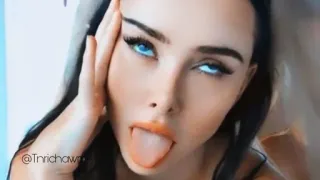 🍷 d1339c87 @Tnrichawn 여자, 얼굴, 눈, 포즈, 메이크업 whatsapp sticker