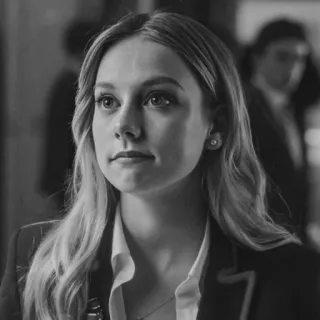 ➰ c4e462f9 ผู้หญิง, คน, ผมบลอนด์, ภาพเหมือน, ขาวดำ telegram sticker