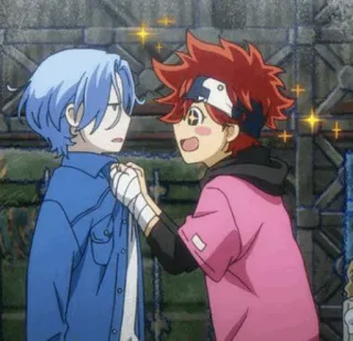 🛹 2d324eea anime, personajes, amistad, lindo telegram sticker