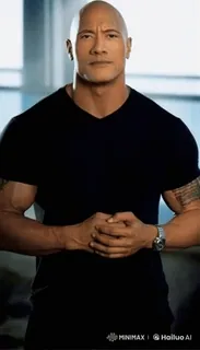 🤩 6225682f Dwayne Johnson actor, the rock, movie star, celebrity, wrestler whatsapp sticker