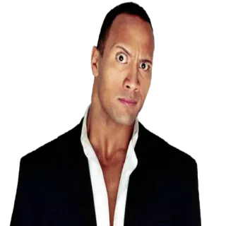 😏 0d488762 Dwayne Johnson Dwayne Johnson, The Rock, ator, celebridade, rosto telegram sticker