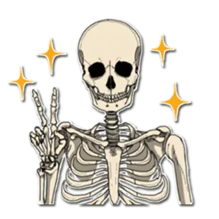 Skeleton Bob / By OsmerOmar whatsapp stickers
