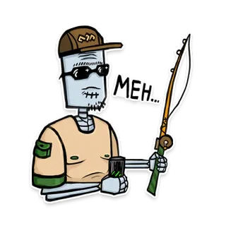 Скелет Дорт telegram stickers