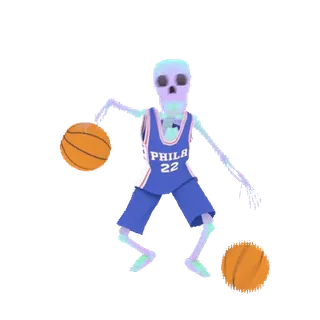 Skeleton 💀 by @GIFSTIKI telegram stickers