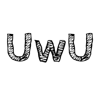 π³ 2f6104b8 UWU uwu, cute, kawaii, meme, internet slang telegram sticker