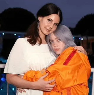 🌊 0edc26b9 Billie Eilish Lana Del Rey, Selebriti, Penyanyi, Musik, Bintang pop whatsapp sticker