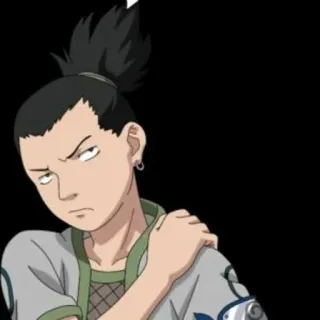 😑 841a0218 Shikamaru Nara Naruto อนิเมะ, นารูโตะ, ชิกามารุ, นาราชิกามารุ, นินจา, การ์ตูน telegram sticker