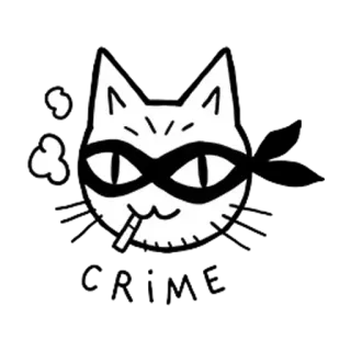 🔫 e8c5e83b แมว, สูบบุหรี่, โจร, บุหรี่, หน้ากาก, สัตว์ telegram sticker