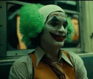 🙁 975ea506 Joker Joker, Joaquin Phoenix, Payaso, Película, DC Comics, Villano telegram sticker