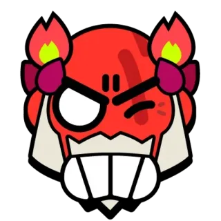 😡 b043061a Surge Brawl Stars Surge, Brawl Stars, videojuego, personaje, rojo, fuego telegram sticker