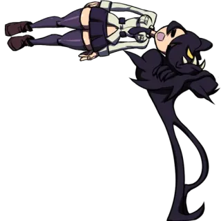 🌚 329c0e70 Squigly Skullgirls zombie, parasite, videogame, fighting game, leviathan telegram sticker