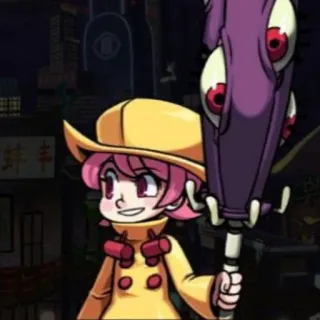 😀 ee99243f Parasoul Skullgirls parasoul, skullgirls, anime, videogame, game telegram sticker