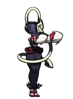 🐸 871e6410 Parasoul Skullgirls ビデオゲーム, 格闘ゲーム, スカルガールズ, パラソル, アンブレラ, アニメスタイル telegram sticker