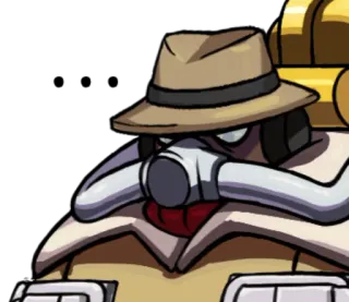 😶 52e96fc6 Big Band Skullgirls jazz, character, video game, band, hat, saxophone telegram sticker