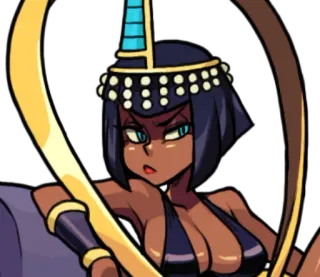 😠 a4808da2 Eliza Skullgirls eliza, skullgirls, fighter, video game telegram sticker