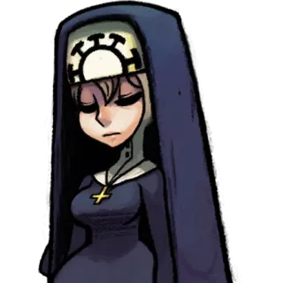 🙂 74997691 Valentine Skullgirls video game, nurse, nun, anime, skullgirls telegram sticker