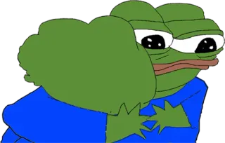 🐸 31874aca Pepe the Frog pepe, żaba, smutny, mem, mem internetowy, kreskówka telegram sticker