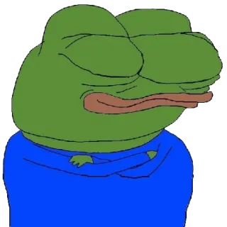 🐸 358ea114 Pepe the Frog Pepe, żaba, mem internetowy, mem, zielony, zadowolony z siebie telegram sticker
