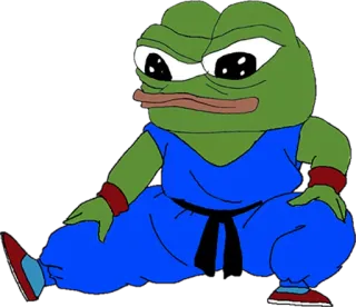 👊 3ca002c3 Pepe the Frog pepe, żaba, mem, kultura internetu, kreskówka telegram sticker