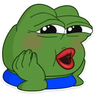 🐸 8038a2f6 Pepe the Frog pepe, żaba, mem, internet, kreskówka telegram sticker
