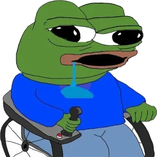 🤪 8107a469 Pepe the Frog pepe, żaba, mem, mem internetowy telegram sticker