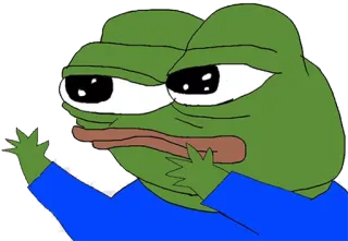 🐸 84aaa792 Pepe the Frog pepe, żaba, mem, mem internetowy, kreskówka, postać telegram sticker