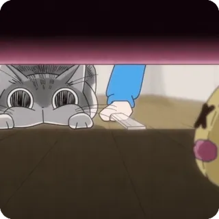 🌟 91553540 cat, anime, cute, pet, animal telegram sticker