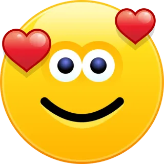 😍 9851d21f 表情符号, 爱, 红心, 微笑, 快乐 telegram sticker