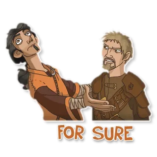 😐 96c661c4 FOR SURE Postacie, Pewnie, Kreskówki, Fantasy telegram sticker