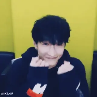 ☺️ 1ec57d3c @SKZ_GIF 肖像, 人物, 男人, 脸, 韩流, 微笑 whatsapp sticker