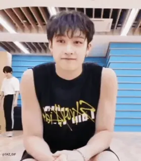 ✌️ f85cce12 Bang Chan STRAY KIDS kpop, stray kids, 方灿, 歌手, 表演者, 偶像, 韩国, 音乐 whatsapp sticker