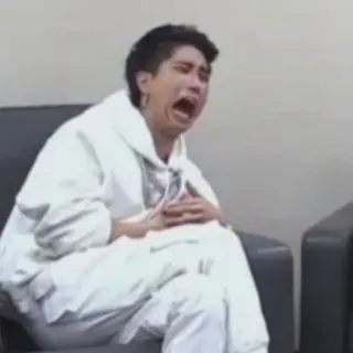 😩 077b4afe mężczyzna, płacz, smutny, emocje, przygnębiony telegram sticker