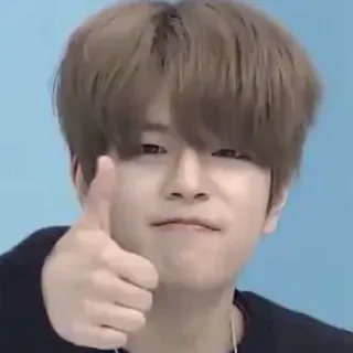 👍 c4cd5342 kciuk w górę, pozytywny, azjatycki, K-pop telegram sticker