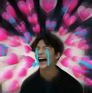 💛 4fefe56c coeur, pleurs, émotion, triste, fan art whatsapp sticker